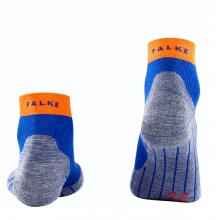 Falke Running Sock RU4 Endurance Short (medium cushioning) blue/orange Men - 1 Pair